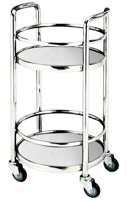 DT-35:รถเข็นเครื่องดื่มสแตนเลส 
Beverage Round Trolley